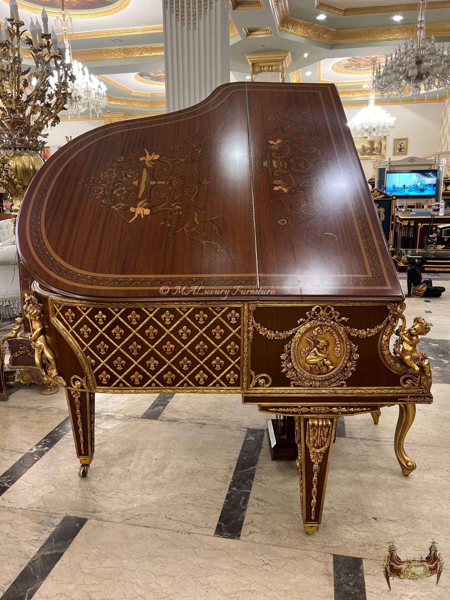 Museum Quality French Rococo Masterpiece Piano