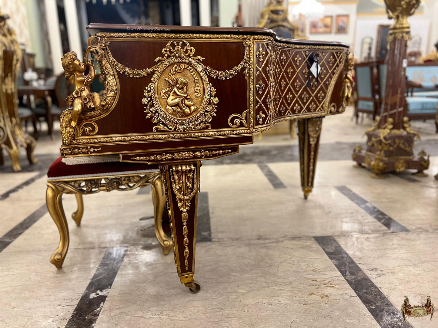 Museum Quality French Rococo Masterpiece Piano