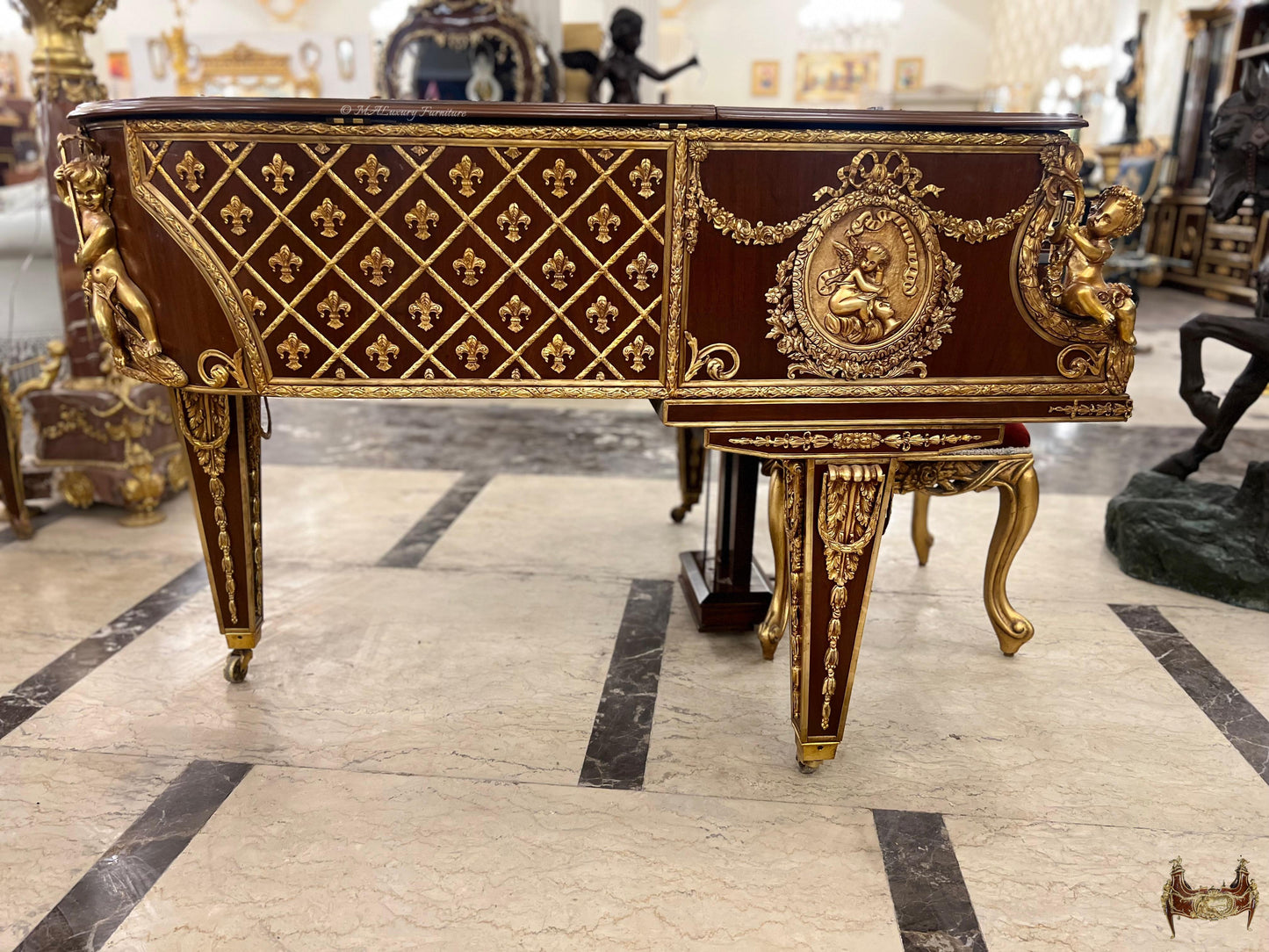 Museum Quality French Rococo Masterpiece Piano