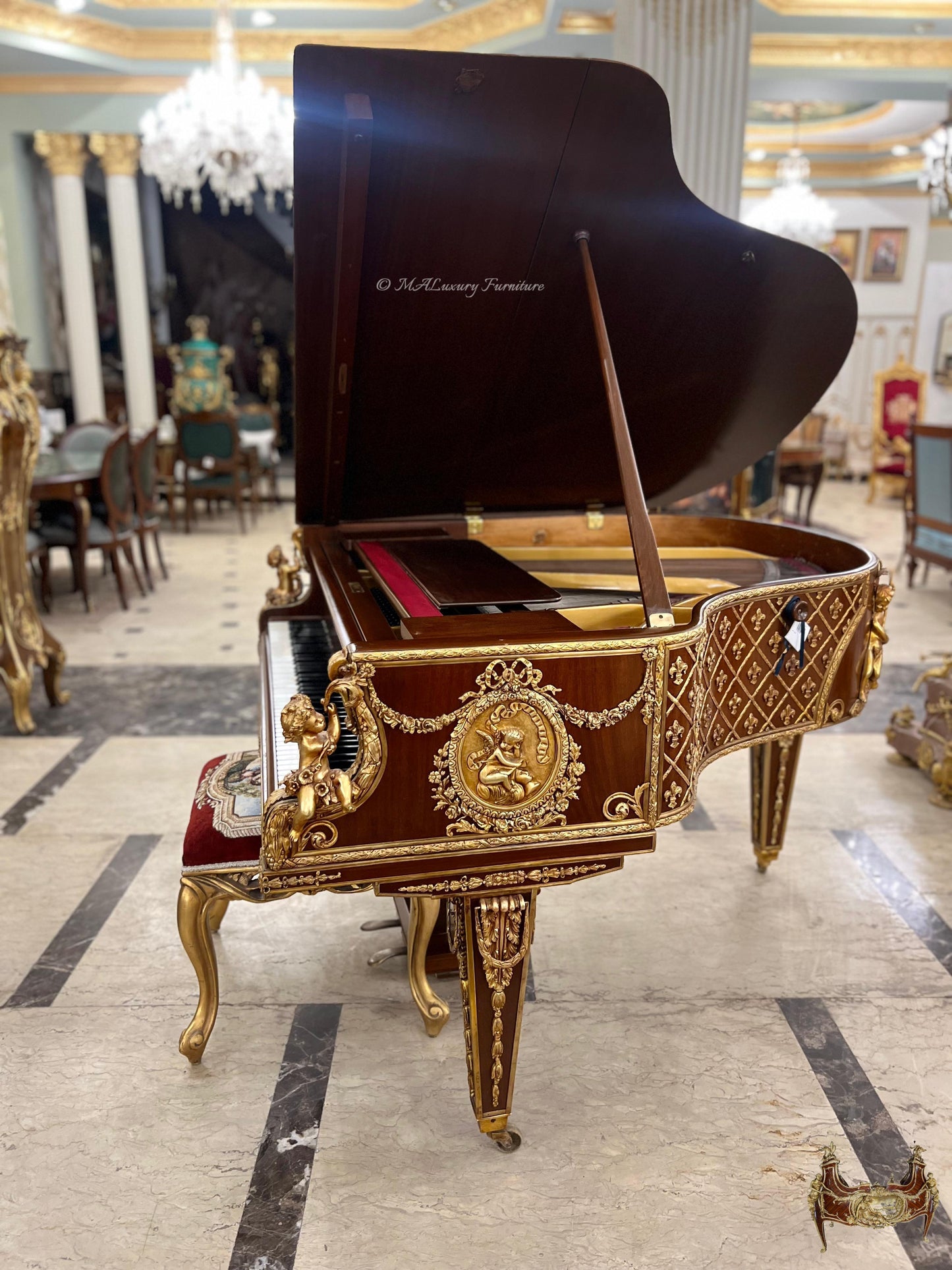 Museum Quality French Rococo Masterpiece Piano