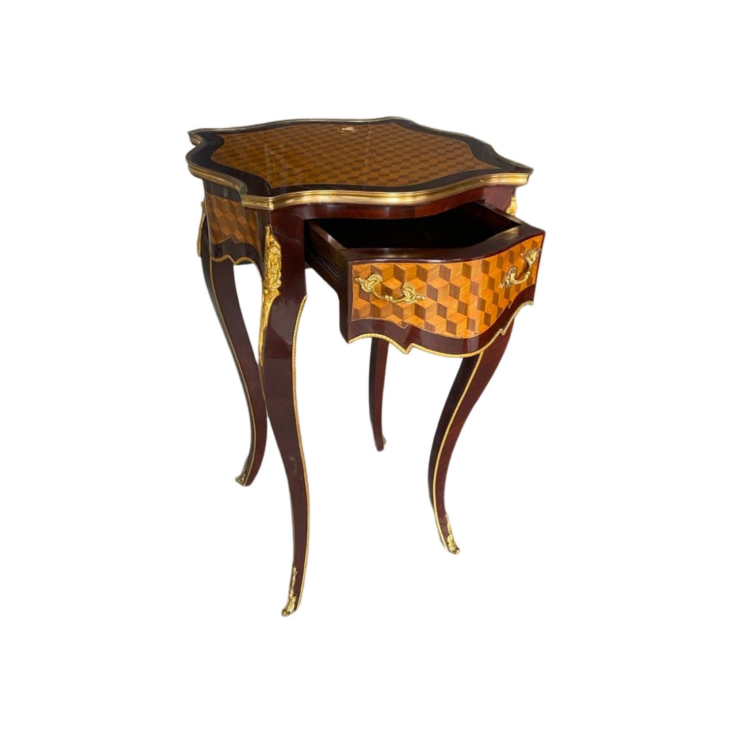 Louis XV Mahogany side Table With Drawer