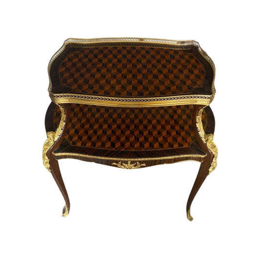 Unique French Side Table or Étagère antique after F. Linke mahogany side tableOut Of Stock -Custom order Avai-Out Of Stock -Made to order