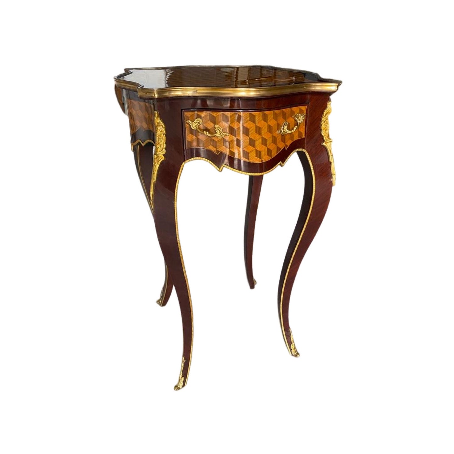 Louis XV Mahogany side Table With Drawer