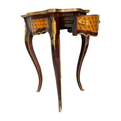 Louis XV Mahogany side Table With Drawer