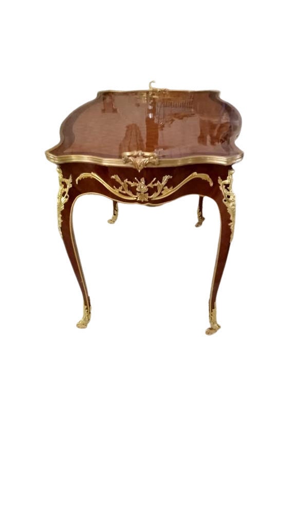 19th Century Louis Quinze French Serving roller wheel Table by Francois Linke