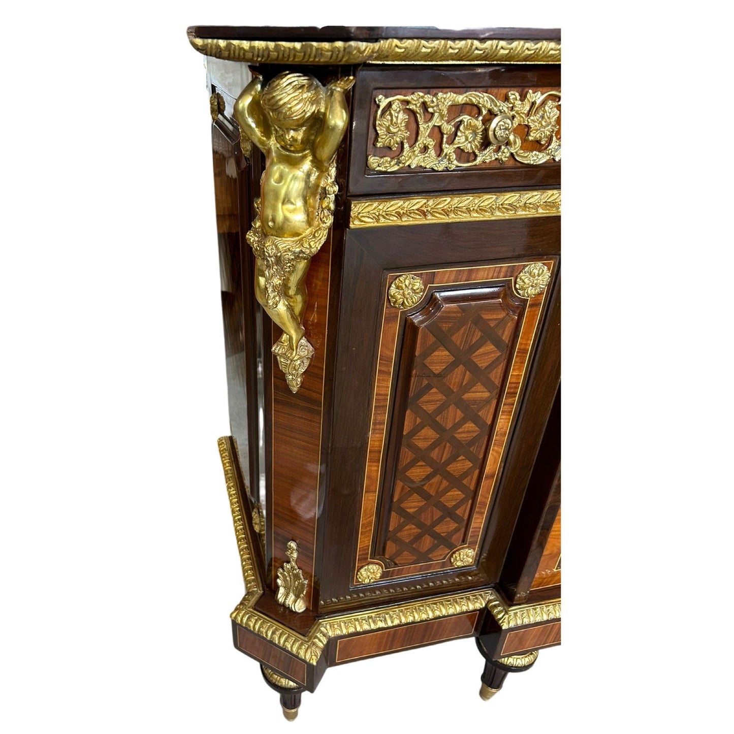 Unique 18th Century's Louis XV Style commode Marble top