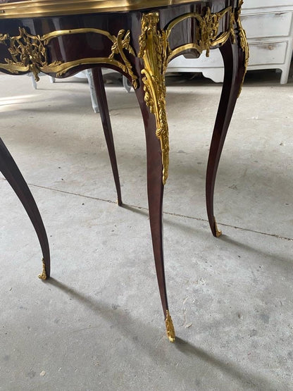 Stunning high end mahogany louis XV side table style -Out Of Stock -Made to order