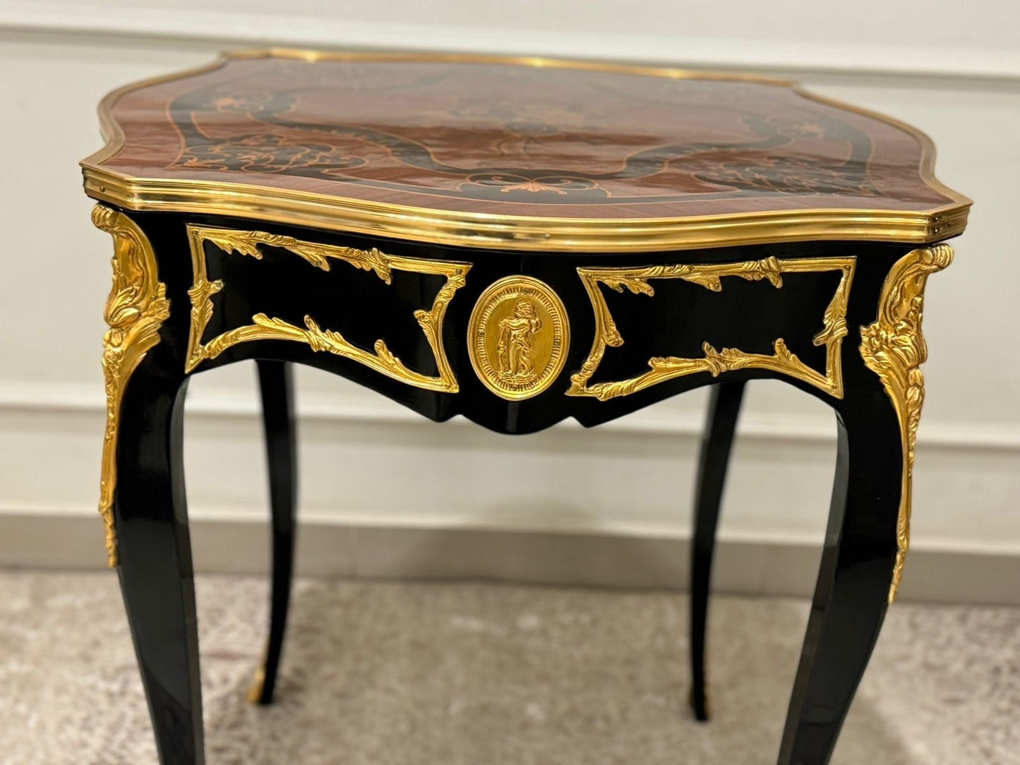20th Century Louis XV Classic Side Table in Gilt Bronze- Out of Stock-Out Of Stock -Made to order