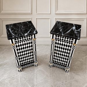 Hollywood Regency Storage Pedestal