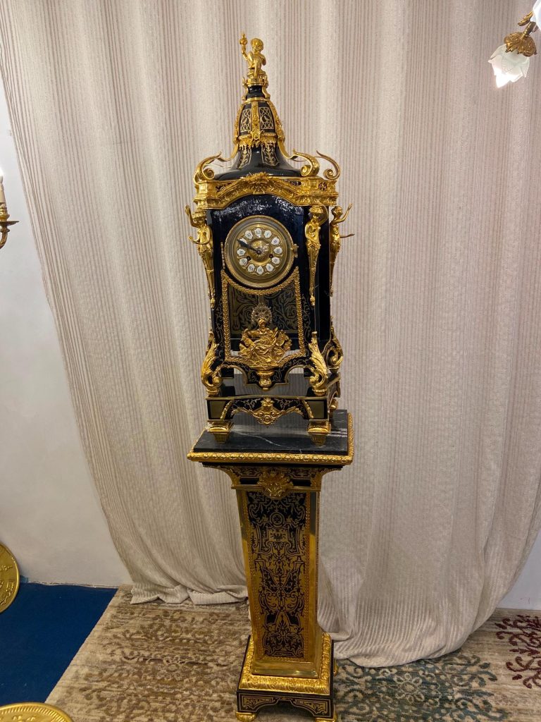 French Louis XV Grandfather Clock | Luxury Longcase Clock with Pedestal