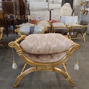 Vintage French Empire Curule Stool