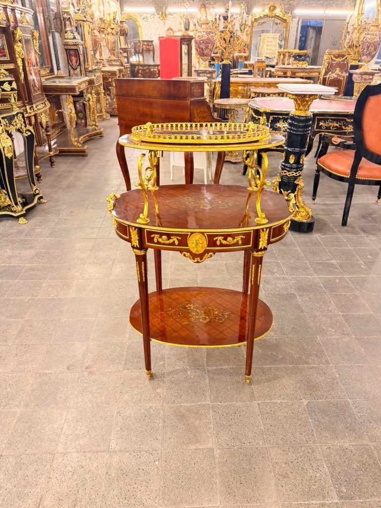Vintage Mahogany Étagère Trolley with Removable Tray